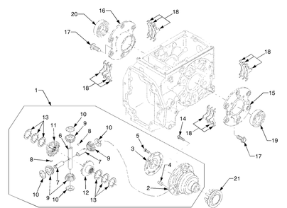 Part Location Diagram of DD-37300-26614 Cub Cadet Shift, Differential Lock